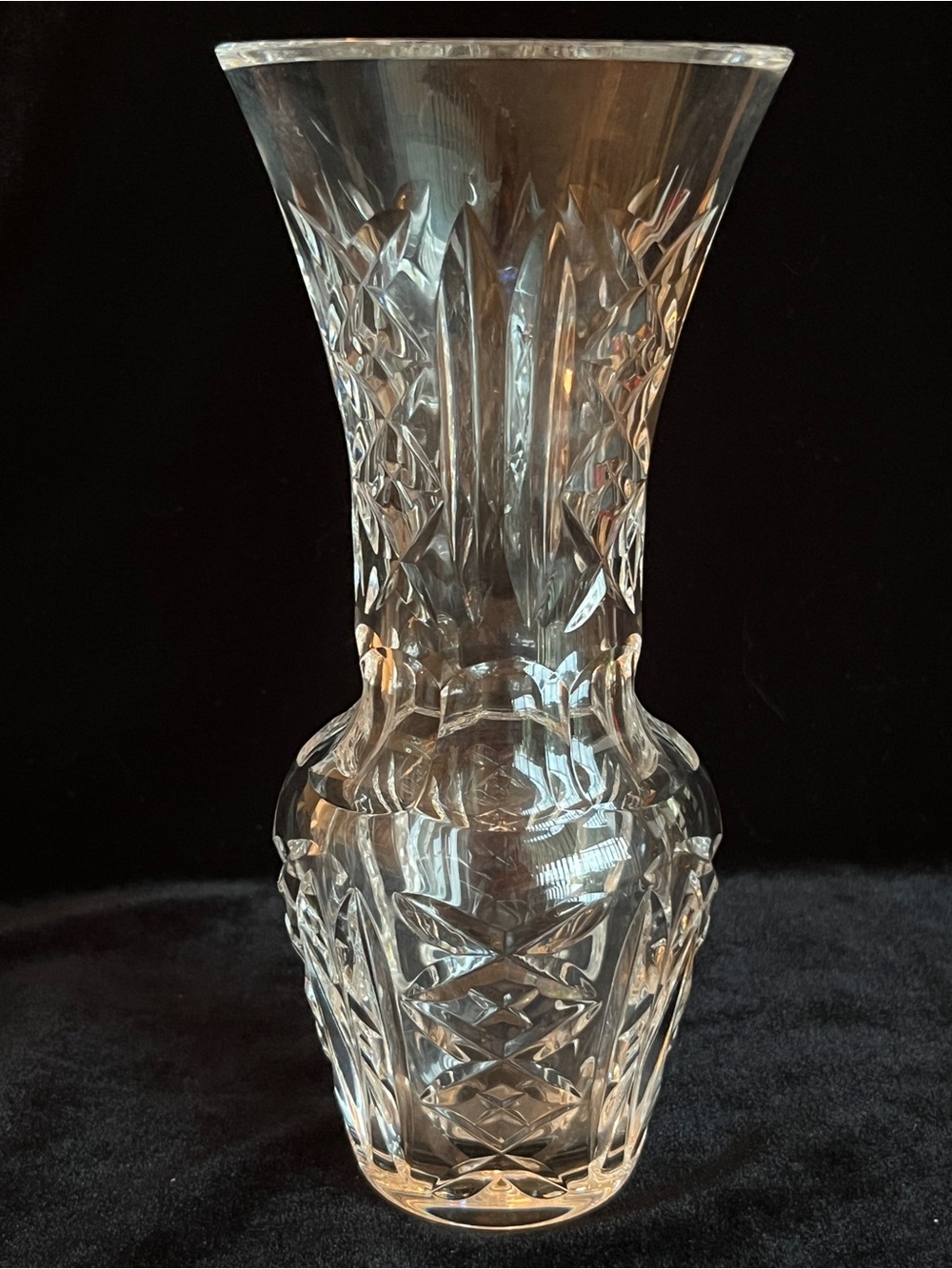 WATERFORD Crystal Hannah Vase 7 1/4" with Flared Top